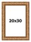 20x30 Modern Shadow Box 1" Depth Picture Frame with UV-Resistant Acrylic & Acid Free Backing, Available in 4 Finishes - Black, Brown, Gold, White